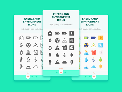 Energy And Environment Icons button flat glyph icon iconography iconset line ui user interface