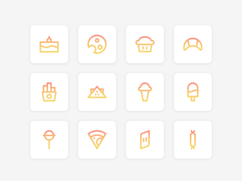 Food Icon Set by Inipagi Studio on Dribbble