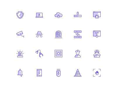 Security Icons icon icon set icons sketch svg ui ux