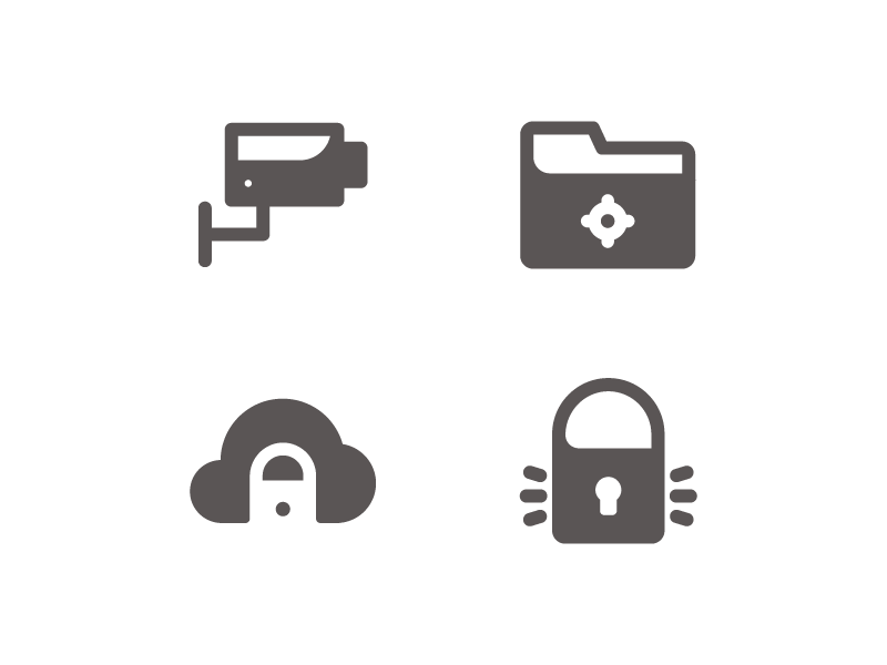 Safety System Icons sea food app button iconset user interface ux ui line iconography icon glyph