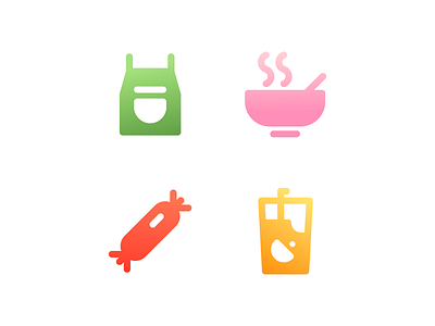 Lets Get Cooking Icons app button food icon iconography iconset line sea ui user interface ux