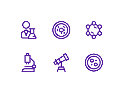 Science Icons app button icon iconography iconset line system ui user interface ux