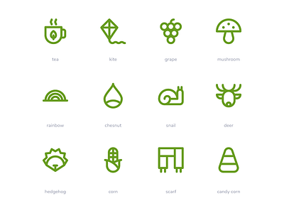 Autumn Icons button icon icon pack icon set iconography icons sign symbol system icon ui ux