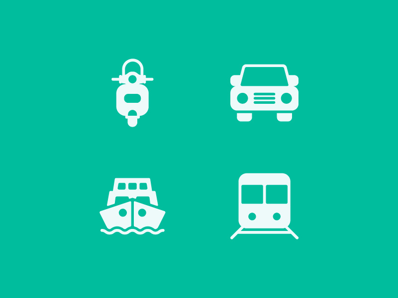 Transportation Icons Solid web app symbol iconography ux ui button icon pack icon set icons icon
