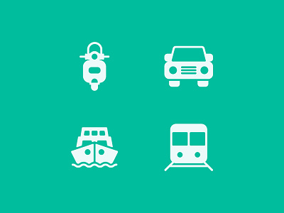 Transportation Icons  Solid