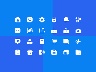 User Interface Super Basic Icons in Solid