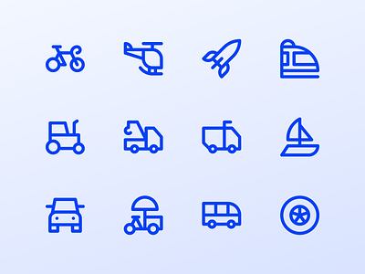 Vehicle Icons button icon icon set iconography icons iconset system icon ui ux vehicle