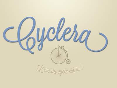 Cyclera bicycle logo vintage
