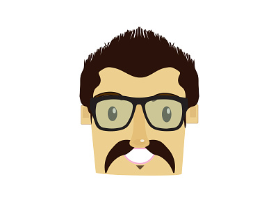 Hipster Avatar adobe avatar character character design daily flat graphic graphic-design illustration ilustrator vector