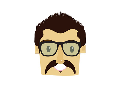 Hipster Avatar adobe avatar character character design daily flat graphic graphic design illustration ilustrator vector