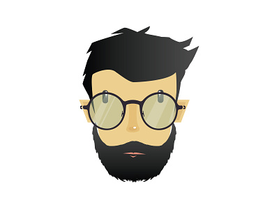 Hipster Avatar adobe avatar character character design daily flat graphic graphic design illustration ilustrator vector
