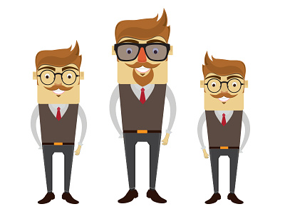 Hipster Avatar adobe avatar character character design daily flat graphic graphic-design illustration ilustrator vector