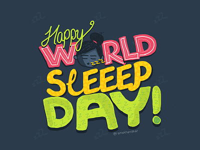 World Sleep Day character-design colors digital doodle graphic graphic-design hand drawn illustration sketch vector world