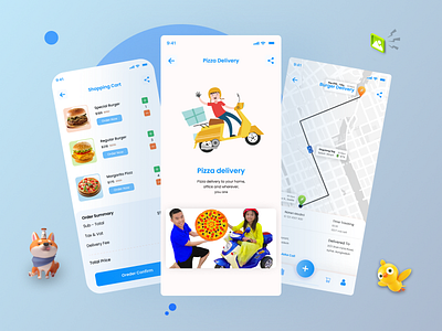 Pizza Delivery App app design delivery app mobile app uxui