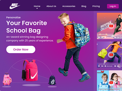 School Website Landing Page