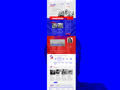 Study In Russia creative design digital fntw fontan portfolio uiux web webdesign