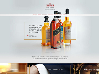 alcohol company creative design fntwru freelance prototype site web webdesign