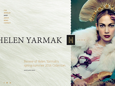 helen yarmak fur coat creative design fntwru freelance prototype site web webdesign