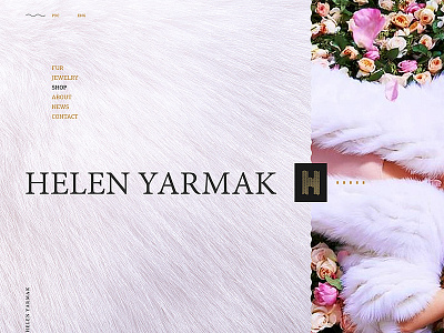 helen yarmak fur coat creative design fntwru freelance prototype site web webdesign