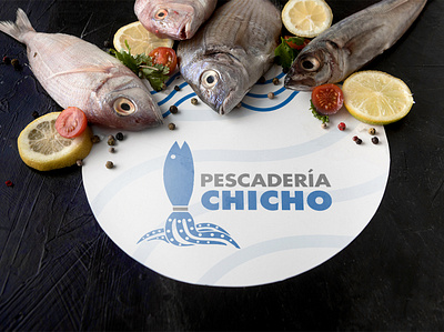 Pescadería Chicho brand brand identity branding design logo vector