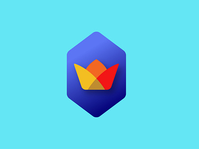 Logo Design - Crown in Hexagon