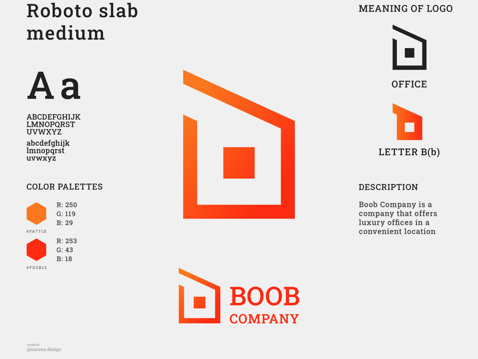 BOOB company logo by Konstantyn Gerdov on Dribbble