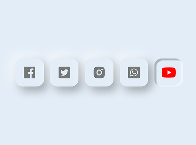 Social Media Icons dailyui design icon ui