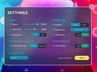 Settings Page (Daily UI - 007) dailyuichallenge design settings ui