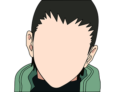 SHIKAMARU NARA anime design figma illustration vector