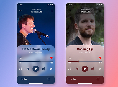 Music Player App (Daily UI - 009) dailyuichallenge design figma music player ui