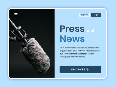 Press Page (Daily UI - 051)