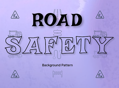 Background Pattern (Daily UI - 059) background construction dailyui dailyuichallenge design figma font landing page pattern road safety signs ui vector work