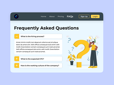 FAQs (Daily UI - 092)