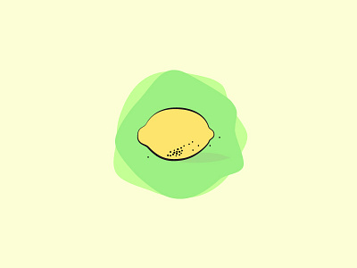 Lemon Dreams citrus fruit icon illustrator