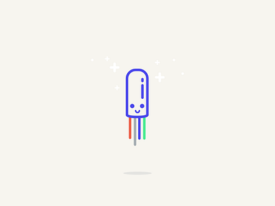 Happy Jumper bulb cute icon illustration led light shine smiley