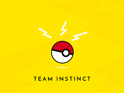 Pokemon Go - Team Instinct ball illustration pokemongo sketch spark yellow zapdos