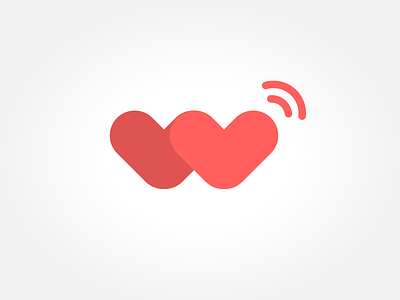 Day 27 - Logo W connectivity hearts illustration logo w
