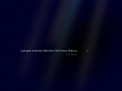 Day 29 - The pale blue dot carl sagan earth illustration minimal poster quotes