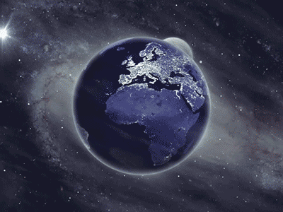 Earth 3d after effects communication earth galaxy graphic moon motion nebulae planet space stars