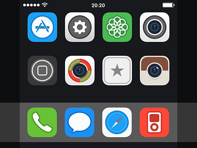 Flat Bastard bastard flat ios7 theme