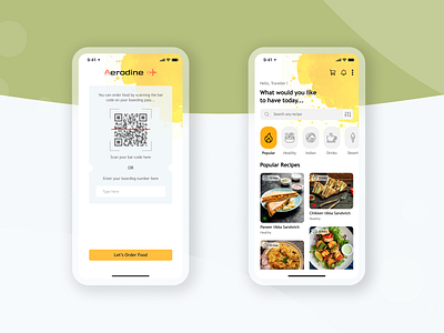 Aerodine app concept airline app behance debut design dribbble figma flights food icon login mobile app design mobile ui travel typography ui user interface ux uxui yellow
