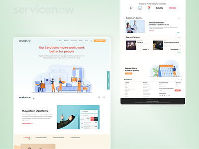 Servicenow redesign behance design developer digital work dribbble figma illustration it management ui uidesign webdesign