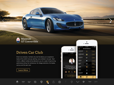 Driven Car Club app car club driven pinxter web