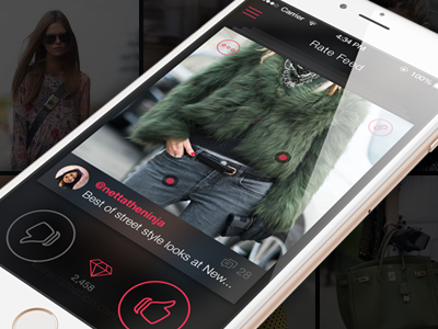 Redesign of Pinxter Fashion App app design fashion ios iphone pinxter redesign style
