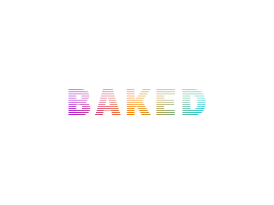 Baked Logo baked colors lines logo mj rainbow