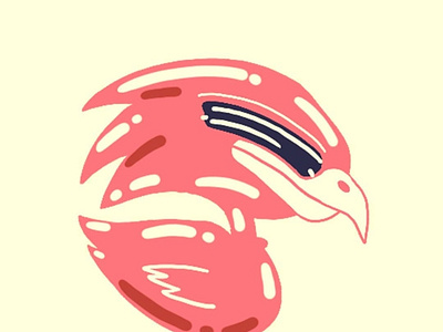 Headbanging bird birds birds logo branding design illustration illustrator typography vector