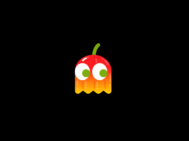 Ghost Pepper 2d 2d animation animation loop pacman video game