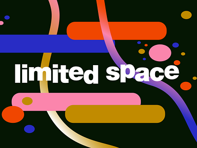 Limited Space - art show branding branding design illustration