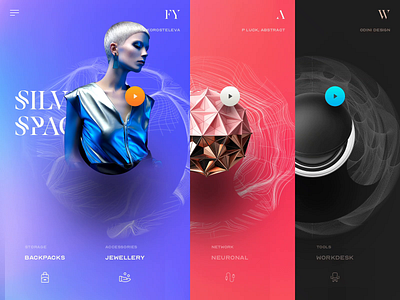 The Bazaar apparel clothing expand fashion gallery home house menu navigation shoes shop slide sneakers speaker spinner store ui website