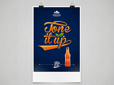 Orange Crush orange soda typography